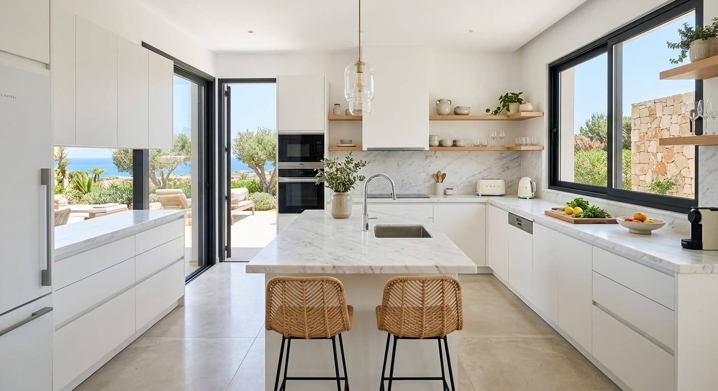 Modern kitchen renovation in Cyprus by ConstruX